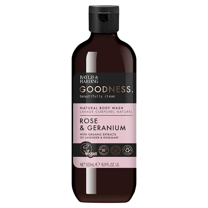 Body Wash Goodness Rose & Geranium