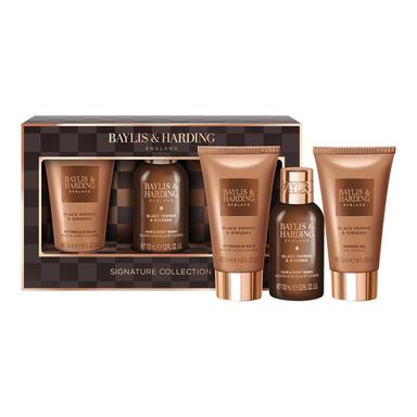 Black Pepper & Ginseng Men's Luxury Mini Trio Gift Set