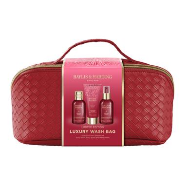 Set Midnight Cherry Luxury Wash Bag 