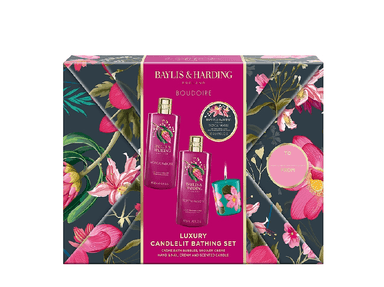 Boudoire Gift Wrapped Candlelit Gift Set