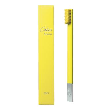 Toothbrush Sunflower Yellow Silver Soft 