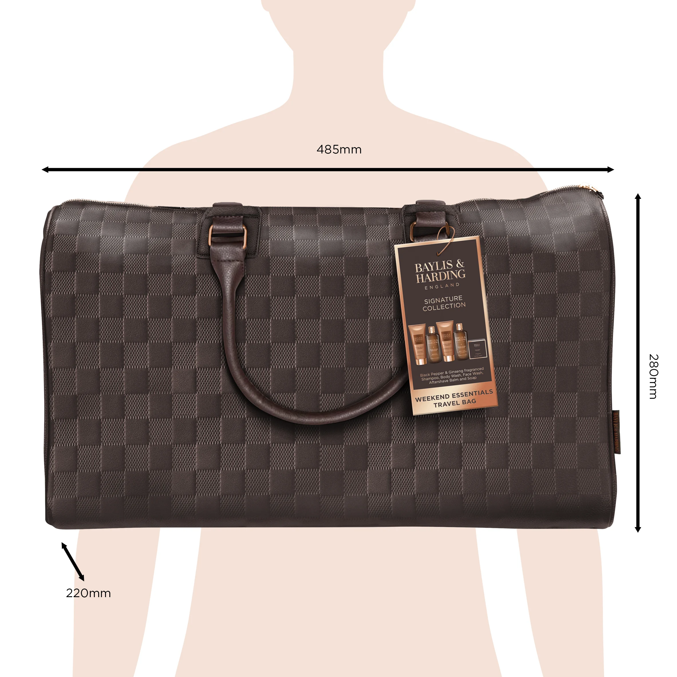 Black Pepper & Ginseng Men's Weekend Bag Gift Set image 3
