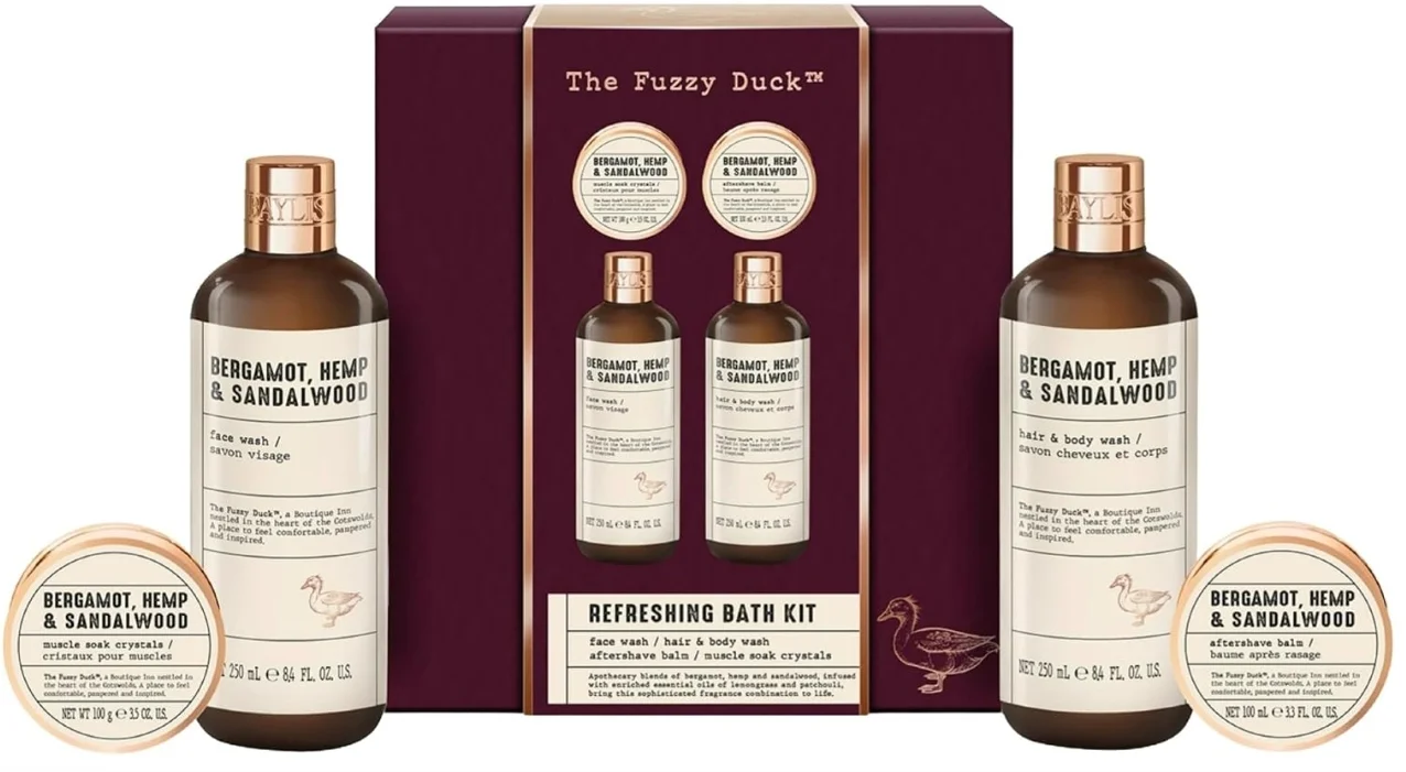 Set The Fuzzy Duck Men's Refreshing Bath Kit