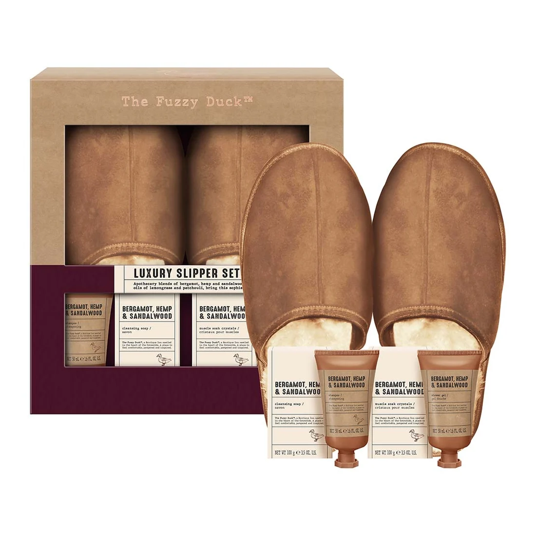 Set The Fuzzy Duck Men's Luxury Slipper