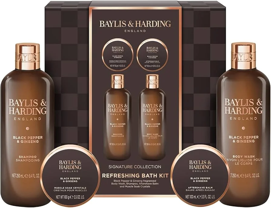 Set Black Pepper&Ginseng Men's Luxury Bath Kit