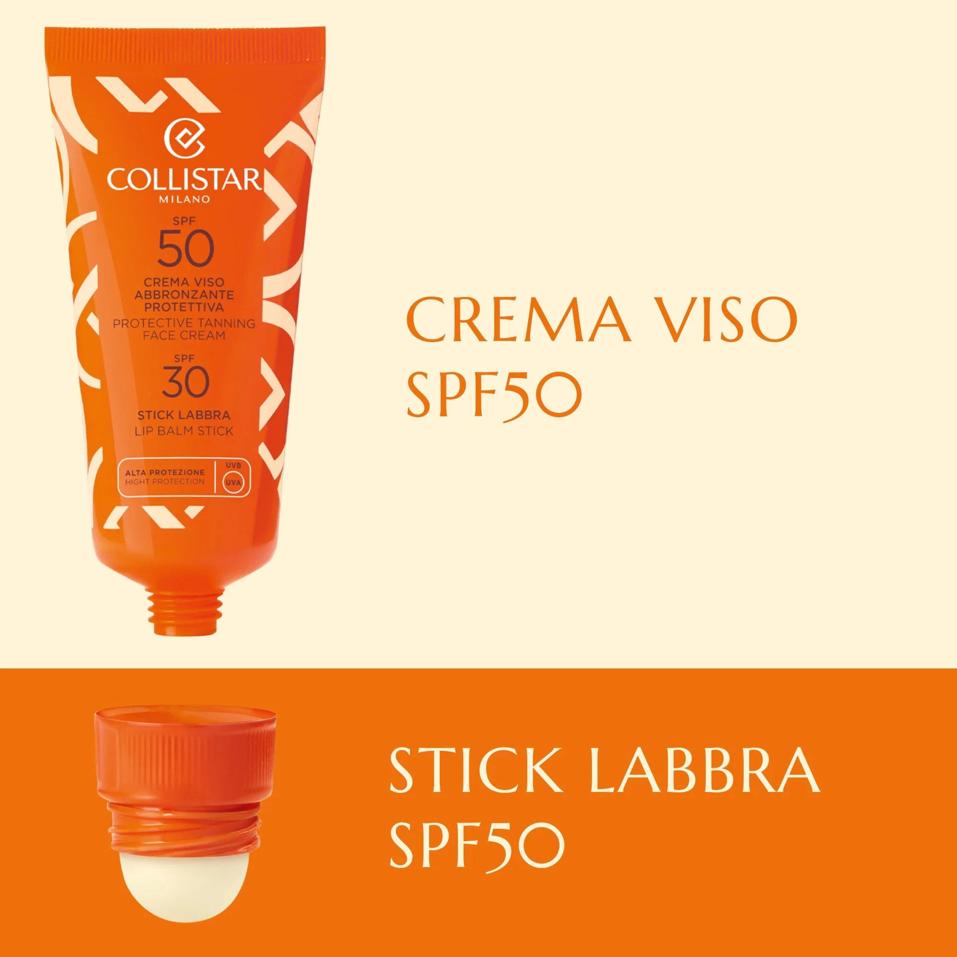 Protective Tanning Face Cream SPF50 + Lip Stick SPF30 image 2
