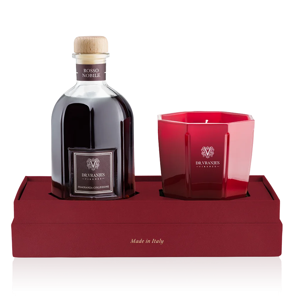 Set 250ml Diffuser &  Candle Rosso Nobile
